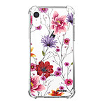 Evetane Coque iPhone Xr anti-choc souple angles renforcés transparente Motif Fleurs Multicolores