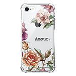 LaCoqueFrançaise Coque iPhone 7/8/ iPhone SE 2020 anti-choc souple angles renforcés transparente Motif Amour en fleurs
