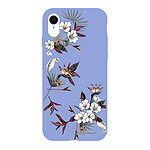 LaCoqueFrançaise Coque iPhone Xr Silicone Liquide Douce lilas Fleurs Sauvages