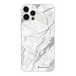 LaCoqueFrançaise Coque iPhone 12/12 Pro silicone transparente Motif Marbre gris ultra resistant