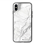 LaCoqueFrançaise Coque iPhone X/Xs Coque Soft Touch Glossy Marbre gris Design