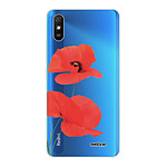 Evetane Coque Xiaomi Redmi 9A 360 intégrale transparente Motif Coquelicot Tendance