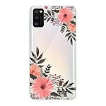 Evetane Coque Samsung Galaxy A41 360 intégrale transparente Motif Fleurs roses Tendance