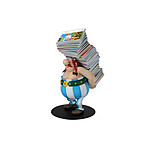 Asterix - Statuette Collectoys Obelix pile d'albums 21 cm