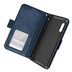Avizar Étui Folio pour Samsung Galaxy Xcover Pro Porte-cartes amovible Double languette magnétique  Bleu