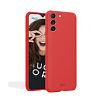 Jaym Coque pour Samsung Galaxy S22 Plus Premium Silicone Microfibre Rouge