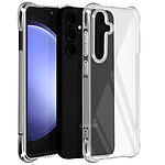 iMak Coque pour Samsung Galaxy S24 FE Silicone Antichoc Coins Bumper Transparent