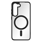 Avizar Coque MagSafe pour Samsung Galaxy S23 Dos Rigide Contour Silicone Mat  Noir