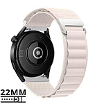 Avizar Bracelet Nylon pour Huawei Watch GT 3 Pro 46mm 43mm Watch GT 2 46mm 42mm Blanc
