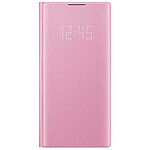 Samsung Etui Officiel pour Samsung Galaxy Note 10 avec Écran LED Porte-carte  Smart LED Cover rose