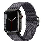 Avizar Bracelet pour Apple Watch 49mm et 45mm et 44mm et 42mm Nylon Tressé Gris Sidéral
