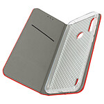 Avizar Étui Motorola Moto E7i Power Folio Porte-carte Fonction Support rouge