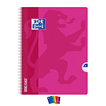 OXFORD Cahier OPENFLEX spirale 24x32cm 180p grands carreaux 90g Coloris Aléatoire