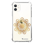 LaCoqueFrançaise Coque iPhone 11 anti-choc souple angles renforcés transparente Motif Mandala Or