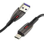 LinQ Câble de charge USB 4A vers micro USB Nylon tressé 1,2m Noir