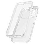 Avizar Coque pour Xiaomi Poco M4 Pro 4G Intégrale Arrière Rigide Transparent et Avant Souple  transparent