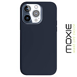 Moxie Coque pour iPhone 15 Pro Max Semi-rigide Intérieur Microfibre Bleu Roi