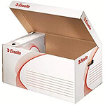 ESSELTE Lot 1 container + 6 Boite archive BOXY Dos de 80 mm Blanc