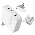 Xtorm Chargeur Secteur de Voyage GaN Ultra 140W 3x USB C et 1x USB Blanc