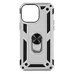 Avizar Coque pour iPhone 15 Pro Antichoc Hybride Bague Support Magnétique  Argent