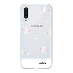 Evetane Coque Samsung Galaxy A50 360 intégrale transparente Motif Chute de flocons Tendance