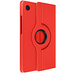 Avizar Étui folio pour Samsung Galaxy Tab A9 Support rotatif Paysage Portrait  rouge