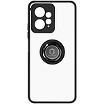 Avizar Coque pour Xiaomi Redmi Note 12 4G Bi-matière Bague Métallique Support Vidéo  Noir