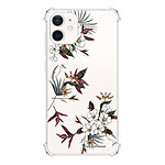 LaCoqueFrançaise Coque iPhone 12 mini anti-choc souple angles renforcés transparente Motif Fleurs Sauvages