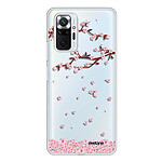 Evetane Coque Xiaomi Redmi Note 10 Pro 360 intégrale transparente Motif Chute De Fleurs Tendance