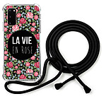 Evetane Coque cordon Samsung Galaxy S20 Dessin La Vie en Rose