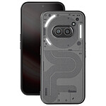 Avizar Coque pour Nothing Phone 2a Dos Simili Cuir Texturé Contour Souple Gris