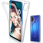Evetane Coque Samsung Galaxy A21S 360° intégrale protection avant arrière silicone transparente Motif