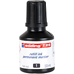 EDDING Recharge d'encre T25 pour Marqueur Permanent 30ml Noir