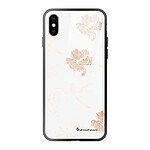 LaCoqueFrançaise Coque iPhone X/Xs Coque Soft Touch Glossy Fleurs Blanches Design