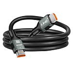LinQ Câble HDMI 2.1 Ultra HD Résolution 8K / 60Hz Longueur 1m  Noir