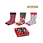 Disney - Pack 3 paires de chaussettes Mickey Christmas Collection 36-41