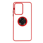 Avizar Coque Xiaomi 11T et 11T Pro Bi-matière Bague Métallique Support Vidéo rouge