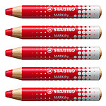STABILO Crayon marqueur MARKdry - rouge x 5