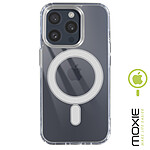 Moxie Coque MagSafe pour iPhone 15 Pro Max Rigide Contour Souple Transparent