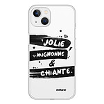 Evetane Coque iPhone 13 Mini souple transparente Motif Jolie Mignonne et chiante