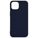 Avizar Coque pour Apple iPhone 15 Silicone Soft Touch Mate Anti-trace  bleu nuit