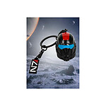 Mass Effect - Porte-clés métal N7 Helmet