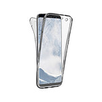 Evetane Coque Galaxy S8 Samsung transparente Motif intégrale AVANT ARRIERE 360° Protection complete en silicone
