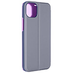 Avizar Étui Clear View pour iPhone 15 Clapet Miroir Fonction Support  Violet Lavande