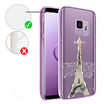 LaCoqueFrançaise Coque Samsung Galaxy S9 Plus 360 intégrale transparente Motif Illumination de paris Tendance