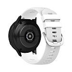 Avizar Bracelet pour Samsung Galaxy Watch Active 2 40mm Silicone Texturé Blanc