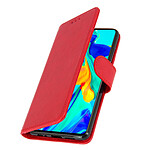 Avizar Etui folio Rouge Stand Vidéo pour Huawei P30