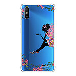 Evetane Coque Xiaomi Redmi 9A anti-choc souple angles renforcés transparente Motif Fée Fleurale