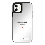 LaCoqueFrançaise Coque iPhone 12 Mini miroir Marseille mon amour Design