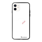 LaCoqueFrançaise Coque iPhone 12 Mini Coque Soft Touch Glossy Coeur Blanc Amour Design